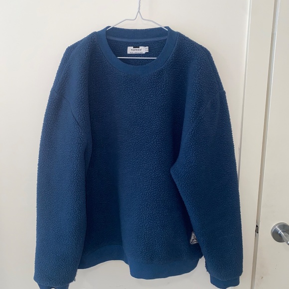 Topman Cold Weather Equipment Fluffy Fleece Crewneck - Picture 1 of 3